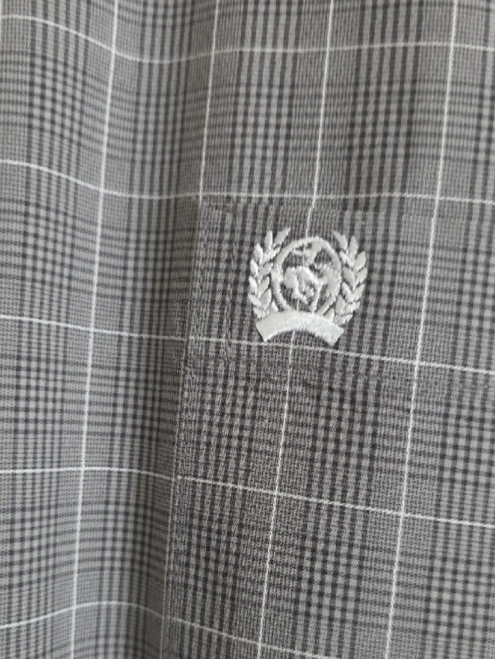 Cinch Men's Gray Plaid Button-Down Shirt - Picture 3 of 6